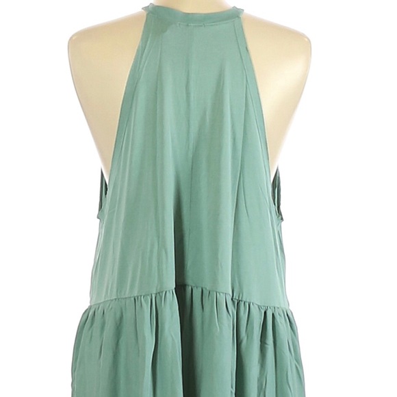 Kimchi Blue mint green sleeveless top peplum inspired size Medium - Picture 5 of 6